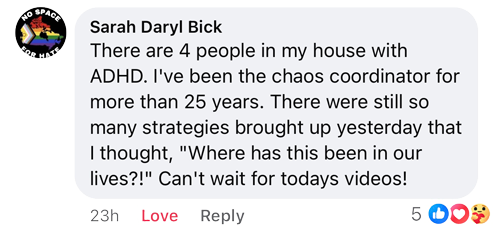 Facebook comment from a summit attendee